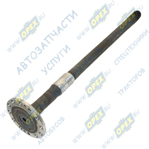 43118-2403070 Полуось L=1028 20шлиц с блокир. 12отв.+2отв.с резьб. правая короткая КАМАЗ-43114, 43118; усиленная КАМАЗ