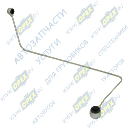 7406.1022826 Трубка (сталь) ф4; L=500 кругл.шт10/кругл.шт14 топл.от ТНВД к электромагн. клапану КАМАЗ