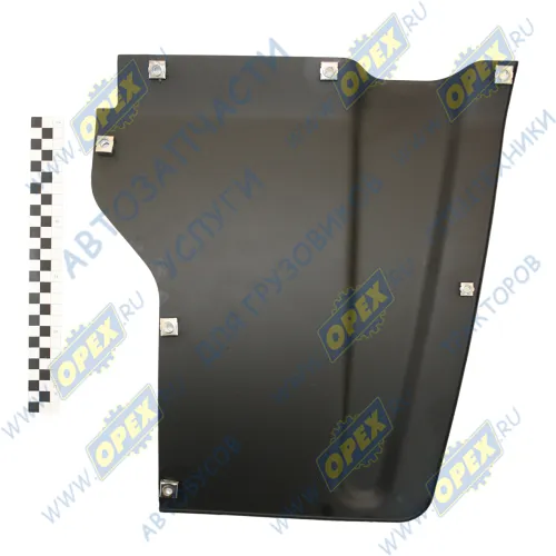 5320-8403274 Щиток (металл) L=410х365 грязевой подножки правый СБ; в сборе (с гайкодержателями) КАМАЗ1