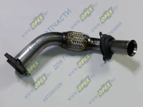 59255 Труба (коллектор) левая с компенсатором КАМАЗ Евро-4 КАМАЗ