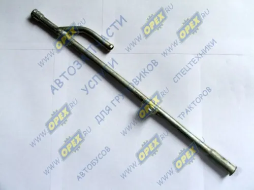 740.1009048-50 Трубка (сталь) ф10/ф13 L=360 с бок.отводом ф10 L=78 указателя уровня масла ЕВРО КАМАЗ