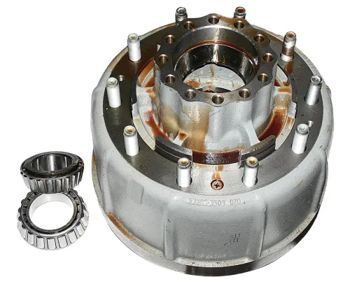 65115-3104007-22 Ступица с тормозным барабаном с кольцом АБС с проставочным кольцом ф92х140 h=33 КАМАЗ