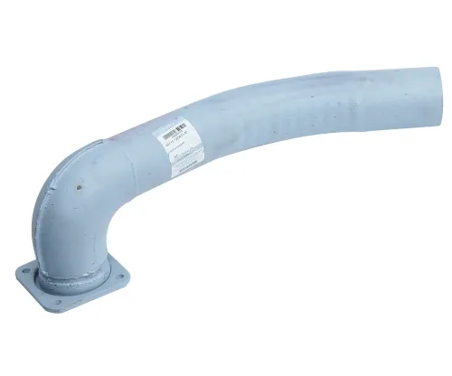 65115-1203013-12 Труба ф90 L=1550; квадрат.фланец 4отв.ф11 кривая, приемная правая КАМАЗ