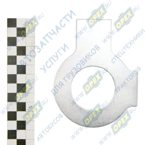853631 Шайба плоская (сталь) ф46х85х1,5 стопорная с двумя лапками (сталь), гайки ГУРа (853567) DIN 463 КАМАЗ