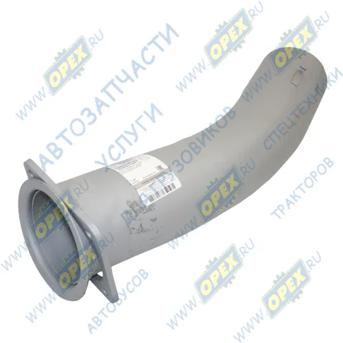 6520-1203015 Труба выпускная L=570 ф120 квадрат.фланец КАМАЗ