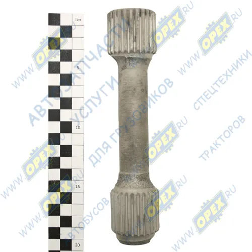 7406.1005550 Вал наруж.шлиц=25/25 L=183 привода агрегатов Евро-2 КАМАЗ1