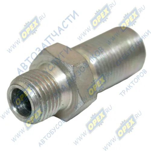 861339 Фитинг (штуцер) прямой; Рнаруж=M16х1,5/M18х1,5; К=22 L=52 КАМАЗ