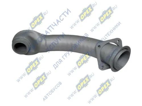 4308-1203010-70 Труба приемная L=650 ф63/квадр.фл 4отв.ф12 КАМАЗ