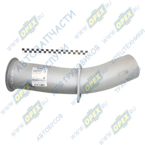6520-1203015 Труба выпускная L=570 ф120 квадрат.фланец КАМАЗ1