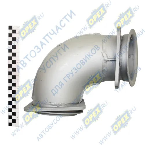 43255-1203011-03 Труба ф120 L=410; 2 квадрат.фланца 4отв.ф12 приемная КАМАЗ передняя КАМАЗ1