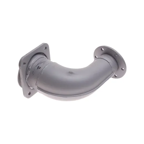 54115-1203011-30 Патрубок приемный L=380; ф65/ф90; 1квадрат.фланец 4отверст.ф11+1 круглый фланец 6отв.ф8; 6 шпилек КАМАЗ