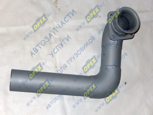 6460-1203014-10 Труба приемная L=850 ф90 квадратн.фл 4отв.ф10 левая в сб. КАМАЗ