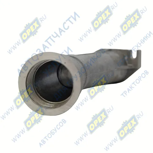 7406.1009138 Патрубок (силумин) маслозаливной L=290 ф56 Рвнутр=М48х2/фл 2отв.ф9 ЕВРО-2 КАМАЗ2