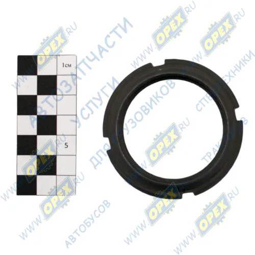 870511 Гайка (круглая) ГОСТ-11871 М50х1,5х15 левая рез. ф68 (круглая) шлицев.с цилиндр.ободком для стопор.первич.в КАМАЗ