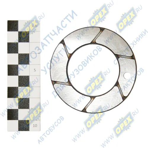 5320-3001028 Шайба С/И плоская (сталь) 46х78х5 опорного подш.шкворня регулир, с насечками с 1отв.под штифт КАМАЗ1