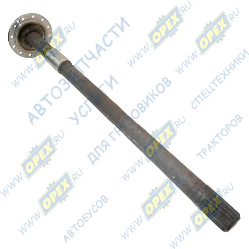 43118-2403070 Полуось L=1028 20шлиц с блокир. 12отв.+2отв.с резьб. правая короткая КАМАЗ-43114, 43118; усиленная КАМАЗ1