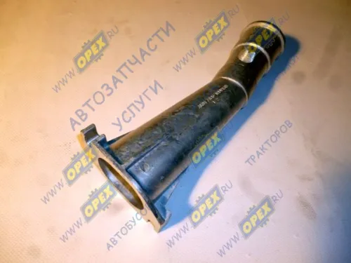 7406.1009138 Патрубок (силумин) маслозаливной L=290 ф56 Рвнутр=М48х2/фл 2отв.ф9 ЕВРО-2 КАМАЗ