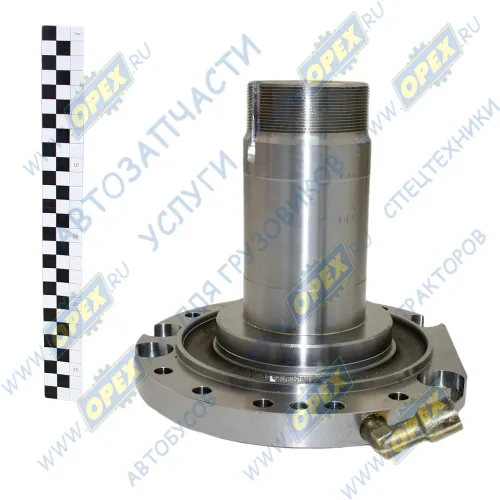 43114-2401081 Цапфа левая в сборе ф70х90; L=235; с фланцем 14отв.ф12/2отв.М12х1,25 КАМАЗ2