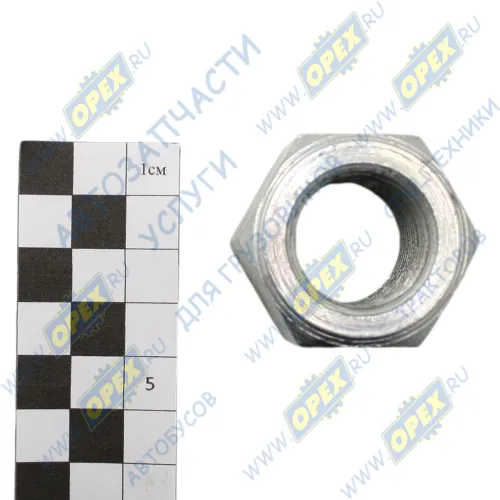 4310-2912416-20 Гайка ГОСТ-5915 М24х2 H=20-28 MB Actros MP2/MP3 (2002-2020) RVI LCV (1970-2020), VOLVO B9 (2002-2020) MAN Bus (1970-2020), RVI LCV (1970-2020), VOLVO; h=28 К=36 стремянки рессоры КАМАЗ1