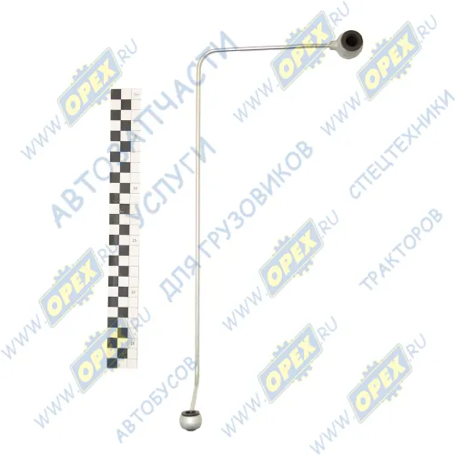 7406.1022826 Трубка (сталь) ф4; L=500 кругл.шт10/кругл.шт14 топл.от ТНВД к электромагн. клапану КАМАЗ1