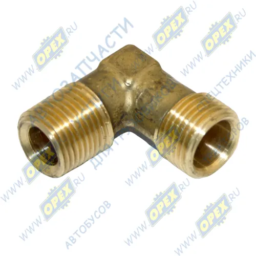 864823 Фитинг Угольник Рнаруж=М16х1,5 /М18х1,5 L=34х37 конич./прямой компрессора КАМАЗ,ЗИЛ КАМАЗ