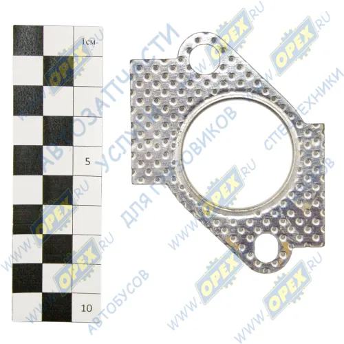 560-1008027-103 Прокладка (м/асбест) ф65х83 1отвф 36, 1отв.ф10, 1отв 8х10 выпускной трубы (коллектора) Волга,Газель,Соболь (дв.ГАЗ-560,Штайер) Квадратис