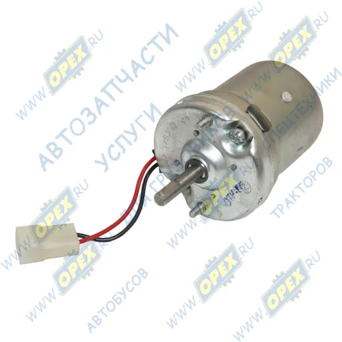 52.3780 Электродвигатель (мотор) отопителя ГАЗ, УАЗ,ИЖ 12В 25Вт ф62 L=140; фишка 2 плоск.клеммы, шток=8,; 40вт КЗАЭ