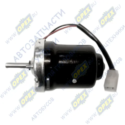 МЭ236 Электродвигатель (мотор) отопителя ГАЗ, УАЗ,ИЖ 12В 25Вт ф62 L=140; фишка 2 плоск.клеммы, шток=8,; 25вт КЗАЭ