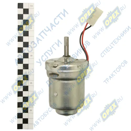 52.3780 Электродвигатель (мотор) отопителя ГАЗ, УАЗ,ИЖ 12В 25Вт ф62 L=140; фишка 2 плоск.клеммы, шток=8,; 40вт КЗАЭ1