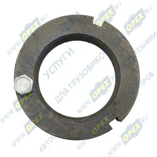 К5320-2918169 Гайка С/И М80х2 h=27 стяжная крепления башмака балансира; (болт сверху) Камаз Евро КМД2