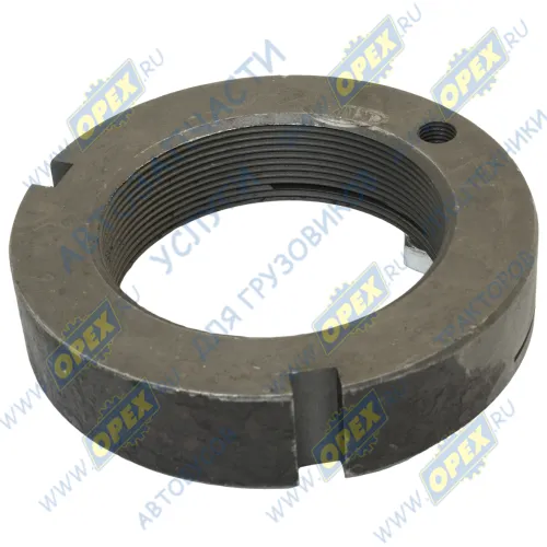 К5320-2918169 Гайка С/И М80х2 h=27 стяжная крепления башмака балансира; (болт сверху) Камаз Евро КМД1