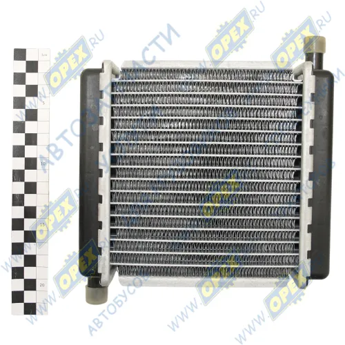 1216К.8101060 Радиатор отопителя МТЗ, 3-рядн., без краника, патрубки в разные стороны; (алюминий) Композит1