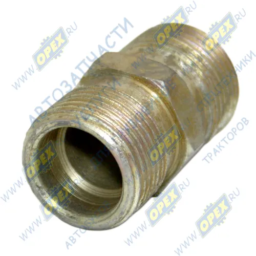 346835 Фитинг (штуцер) прямой; Рнаруж=М22х1,5/М22х1,5; К=22 L=38 КрАЗ