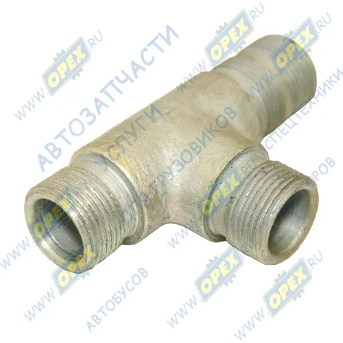 347383 Фитинг (тройник) Т-образный; Рнаруж=М22х1,5/М22х1,5/М22х1,5 КрАЗ