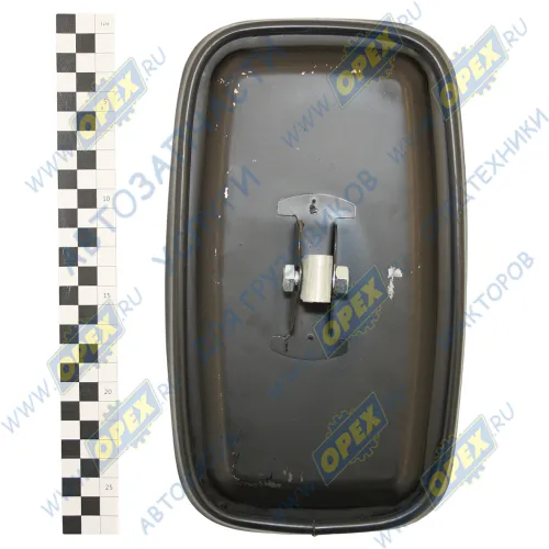 мод.205 сфера Зеркало заднего вида ЗИЛ; гнутое,с маленьким хомутом 270х160,ЗИЛ-130 (431410-8201015) металл.корпус КРУГОБЗОР1