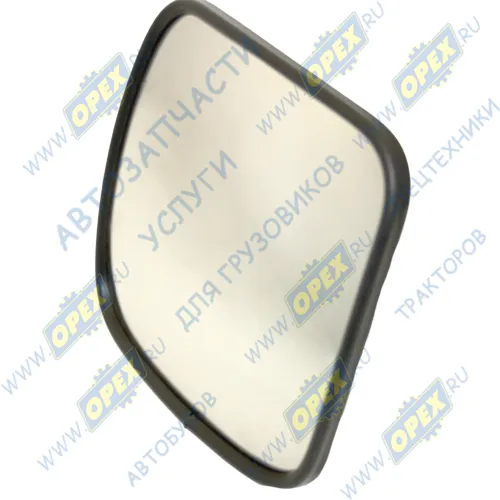 МОД.404 Зеркало (ПВХ) боковое КАМАЗ,МАЗ широкоугольное сферическое без обогрева (227х227х83); (235х235) КРУГОБЗОР