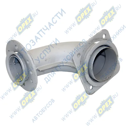 54115-1203011-10 Патрубок приемный L=320 квадр.флан.4отв/кругл.фл 6отв. к ТКР Schwitzer; 6 шпилек Кукмор