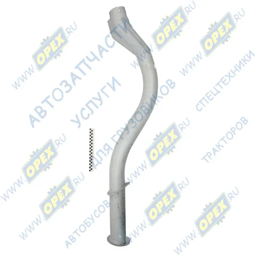 53212-1203015-90 Труба выпускная L=1490 ф94 (треугольн.флянец,раздв.выход) пром.с тройником КАМАЗ-65115 Кукмор