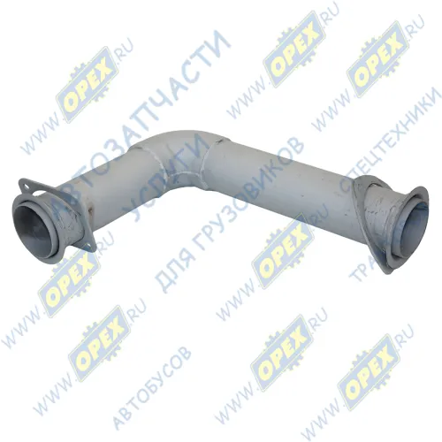 4308-1203011-41 Труба ф95 L=830 квадрат.фланец/треуг.фланец, кривая, передняя Кукмор