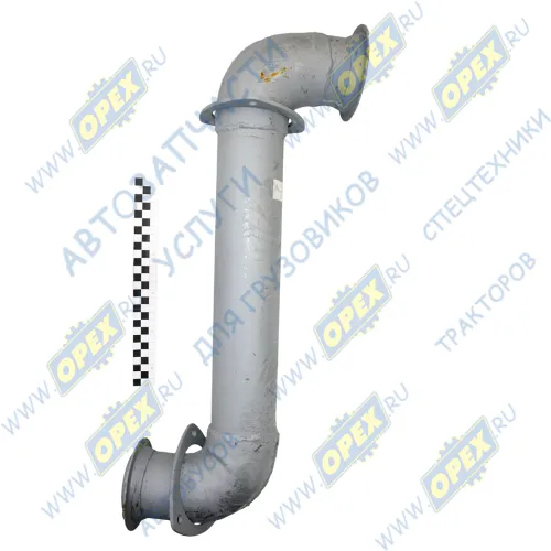 4308-1203011-22 Труба передняя ф100 L=840; 2 треугольных фланца по 3отв.ф10 Кукмор1