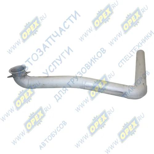 65115-1203013-12 Труба ф90 L=1550; квадрат.фланец 4отв.ф11 кривая, приемная правая Кукмор