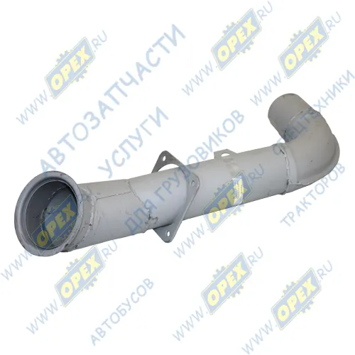 54115-1203048 Патрубок выпускной L=830; квадрат.фланец 4отв (эжектор) Камаз Евро-2 Кукмор