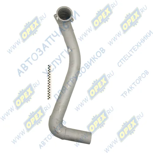 6460-1203013-10 Труба приемная L=1250 ф90 квадратн фл 4отв.ф10 правая в сб. Кукмор1