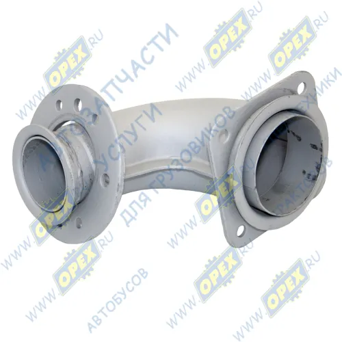 54115-1203010-10 Патрубок ф65/ф90 L1=162 L2=120 квадр.флан.4отв/кругл.фл 8отв.,приемный КАМАЗ-ЕВРО; 8 шпилек Кукмор