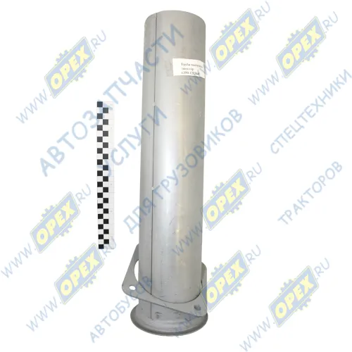 6350-1203048 Труба выпускная ф120 L=500; квадрат.фланец 4отв.ф10; прямая Кукмор1