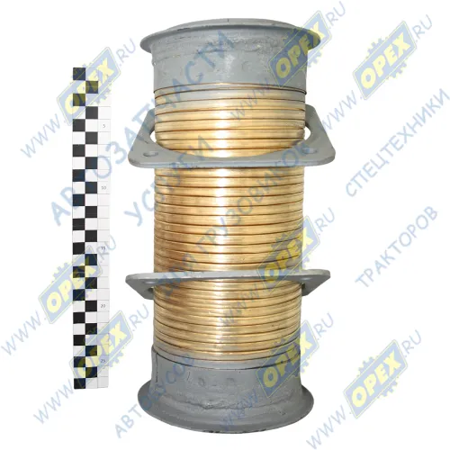 965115.1203012-02 Рукав глушителя (металлорукав) 2 квадр фл 4отв.ф10 дв.Cummins;  L=310 Кукмор1