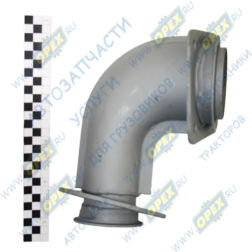 54115-1203011-10 Патрубок приемный L=320 квадр.флан.4отв/кругл.фл 6отв. к ТКР Schwitzer; 6 шпилек Кукмор1