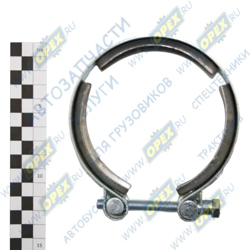 06152096108 Хомут турбокомпрессора V-образный зажим, ф104-112, INOX Cursor Stralis Кукмор1