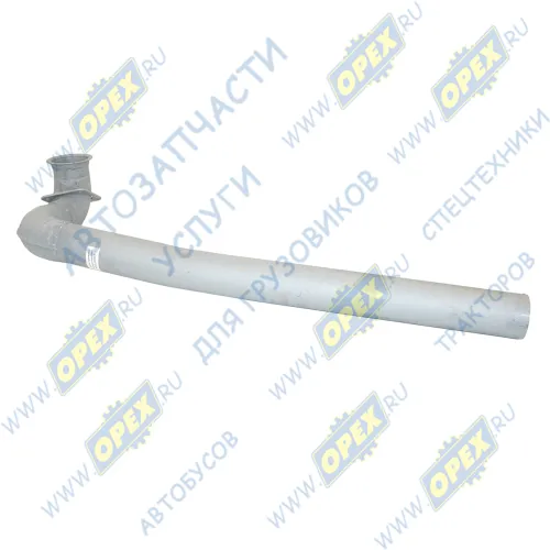 6522-1203013 Труба ф90 Тl=1450; 1 квадрат.фланец 4отв.ф10 кривая, приемная правая Кукмор