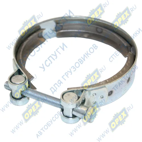 06152096108 Хомут турбокомпрессора V-образный зажим, ф104-112, INOX Cursor Stralis Кукмор